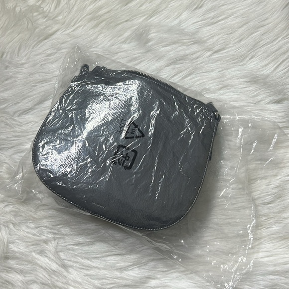 ALLSAINTS Captain Round Crossbody Ash Grey NWT - Picture 13 of 13